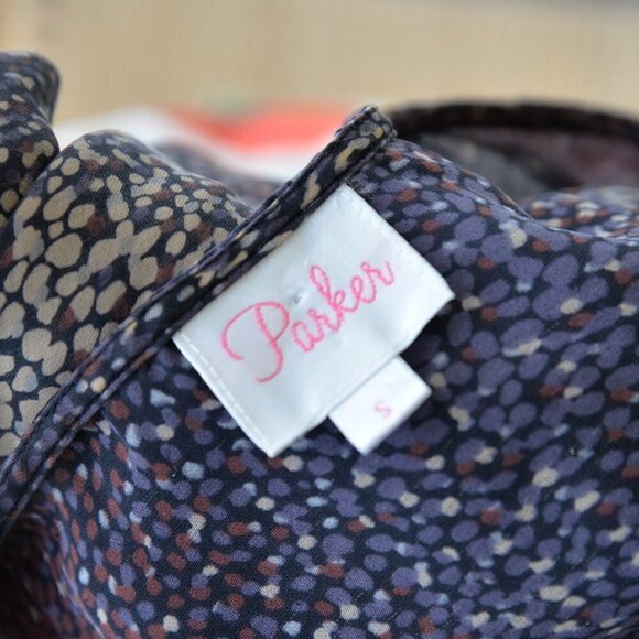 Parker 100% Silk Blouse Sz S - Picture 4 of 7